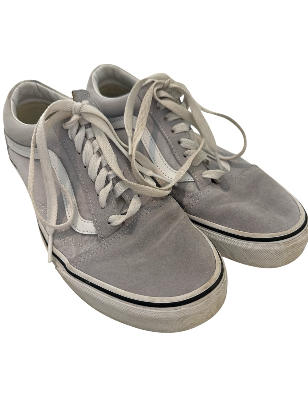 Vans Old Skool Lavender Gray Suede Canvas Sneakers Women’s Size 8.5